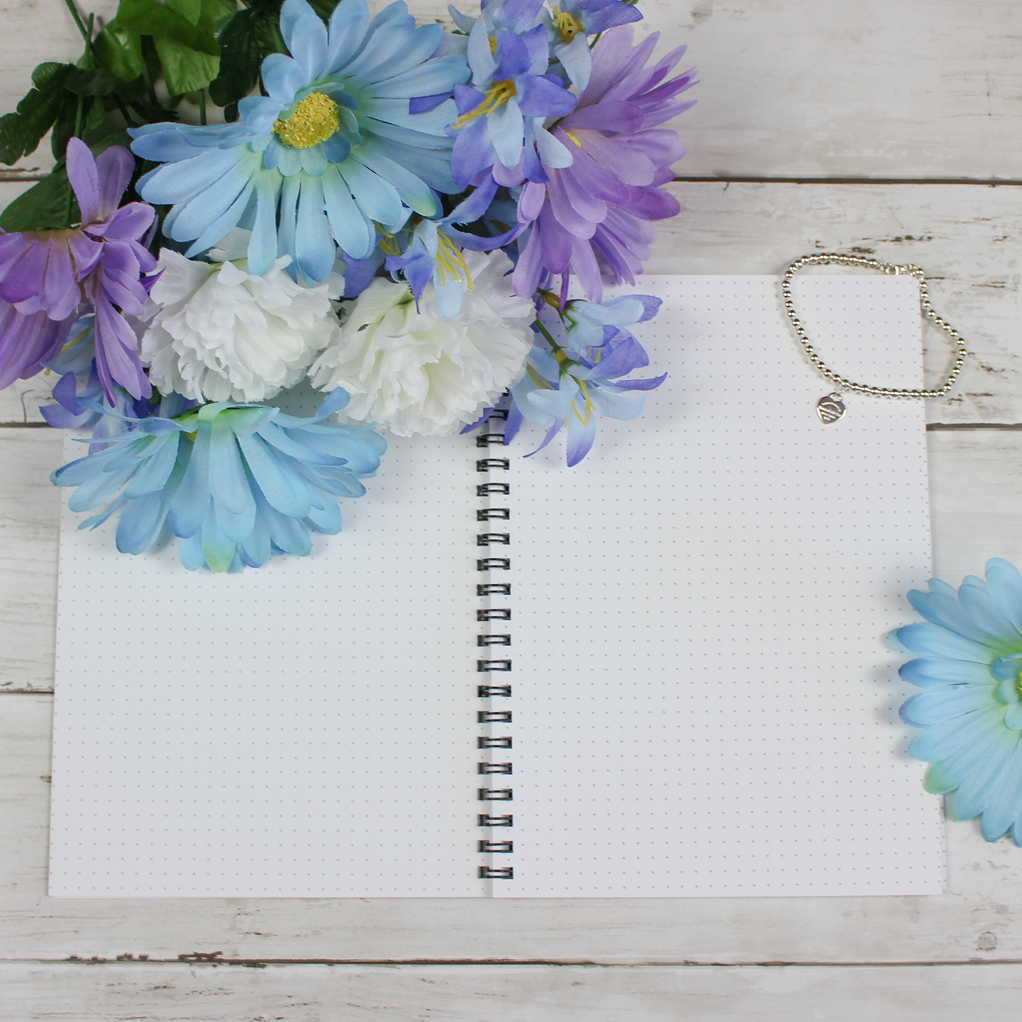 Small Dotted, Spiral Notebook, Marble - Scribbly