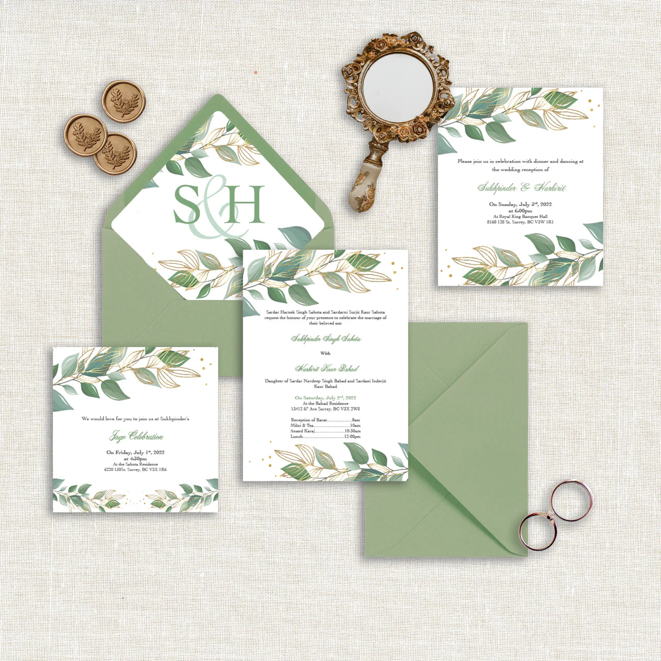 Botanical Bliss Invitation Set