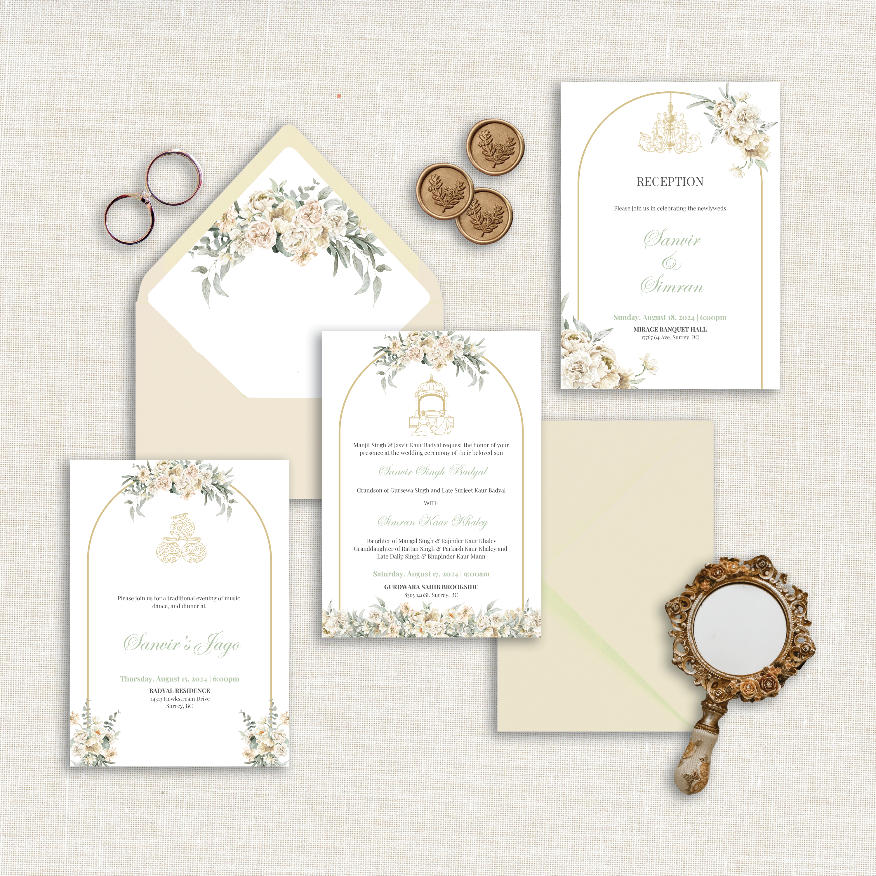 Timeless Grace Invitation Set