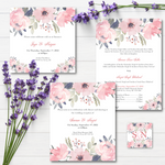 Load image into Gallery viewer, Punjabi Wedding Invitations: Floral Affair - Scribbly 
