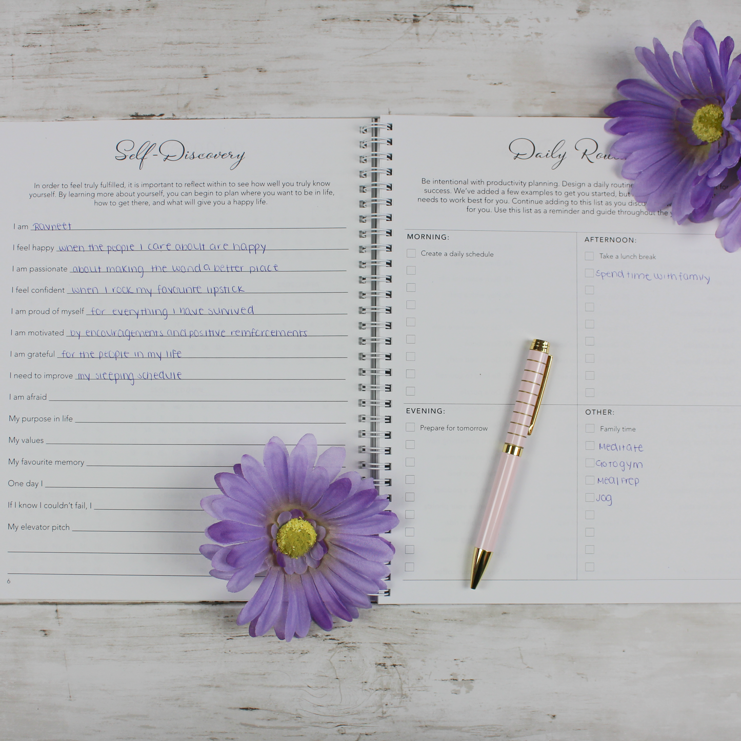 Undated Planner, Black - Scribbly 