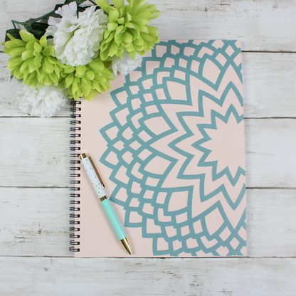 Doodler's Lined, Spiral Notebook, Mandala - Scribbly 