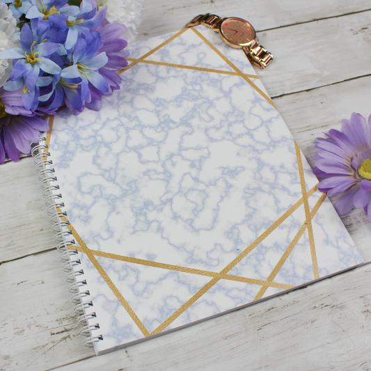 Doodler's Lined, Spiral Notebook, Marble - Scribbly 