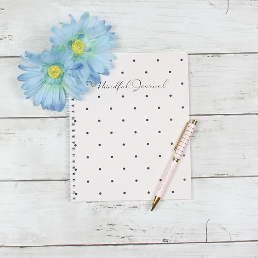 Mindful Journal: Black Dot - Scribbly 