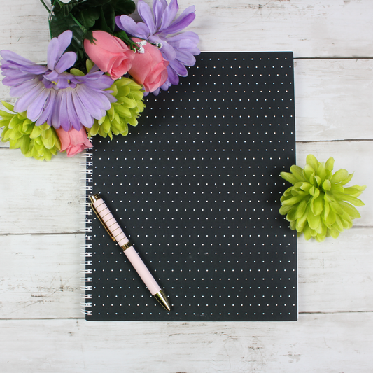 Lined, Spiral Notebook, Pindot - Scribbly 