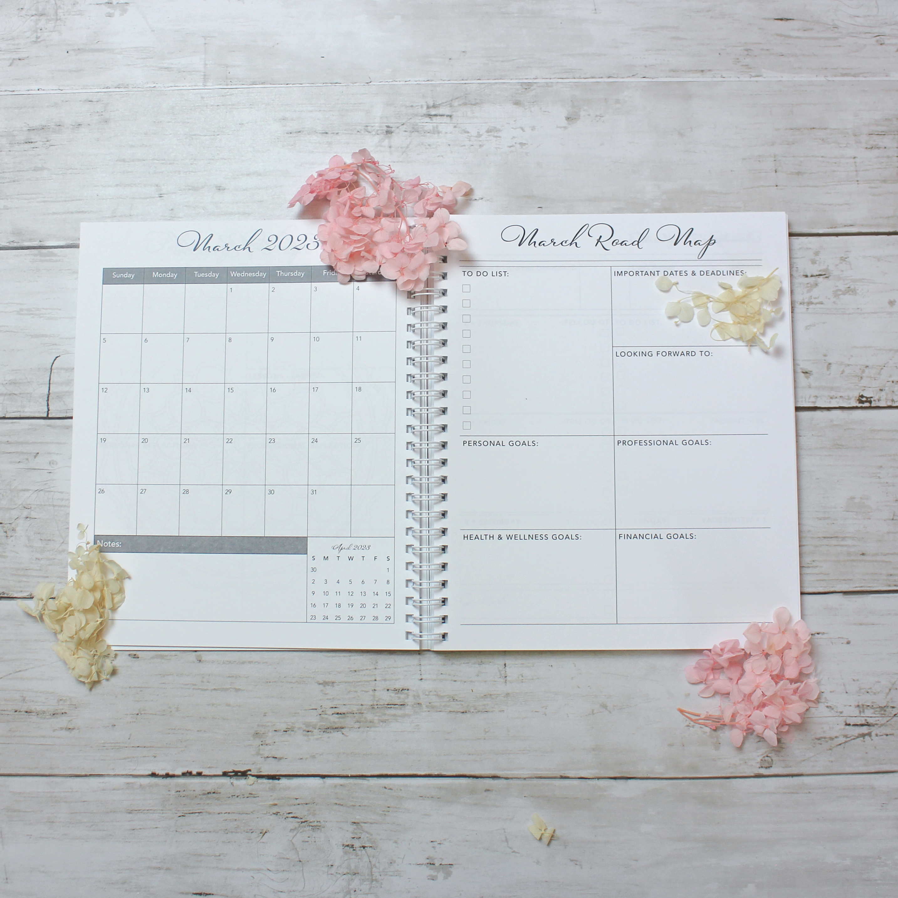 2023 Weekly Planner: Blossom - Scribbly 