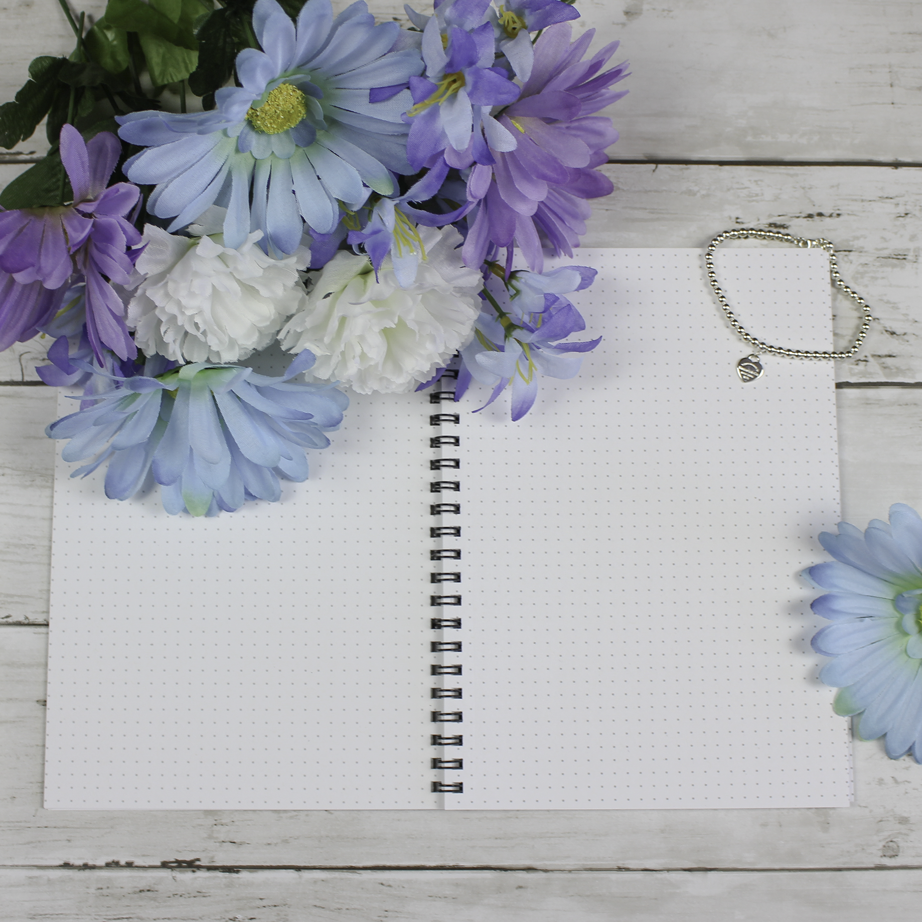 Small Dotted, Spiral Notebook, Marble - Scribbly 