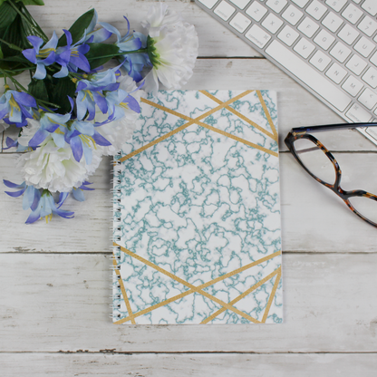 Small Dotted, Spiral Notebook, Marble - Scribbly 