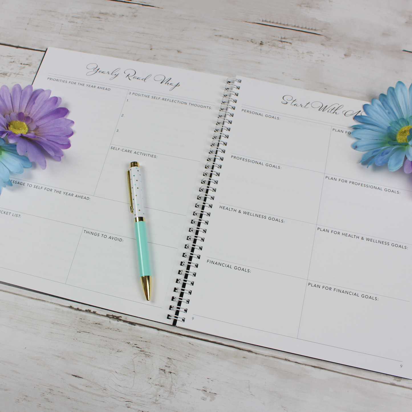 Undated Planner, Black - Scribbly 