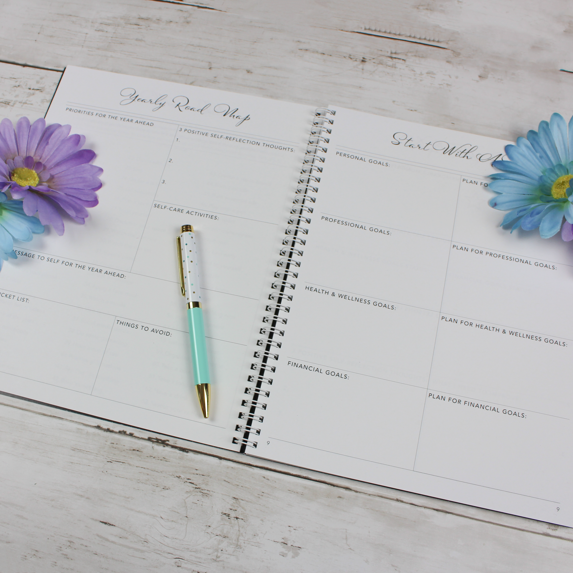 Undated Planner, Black - Scribbly 