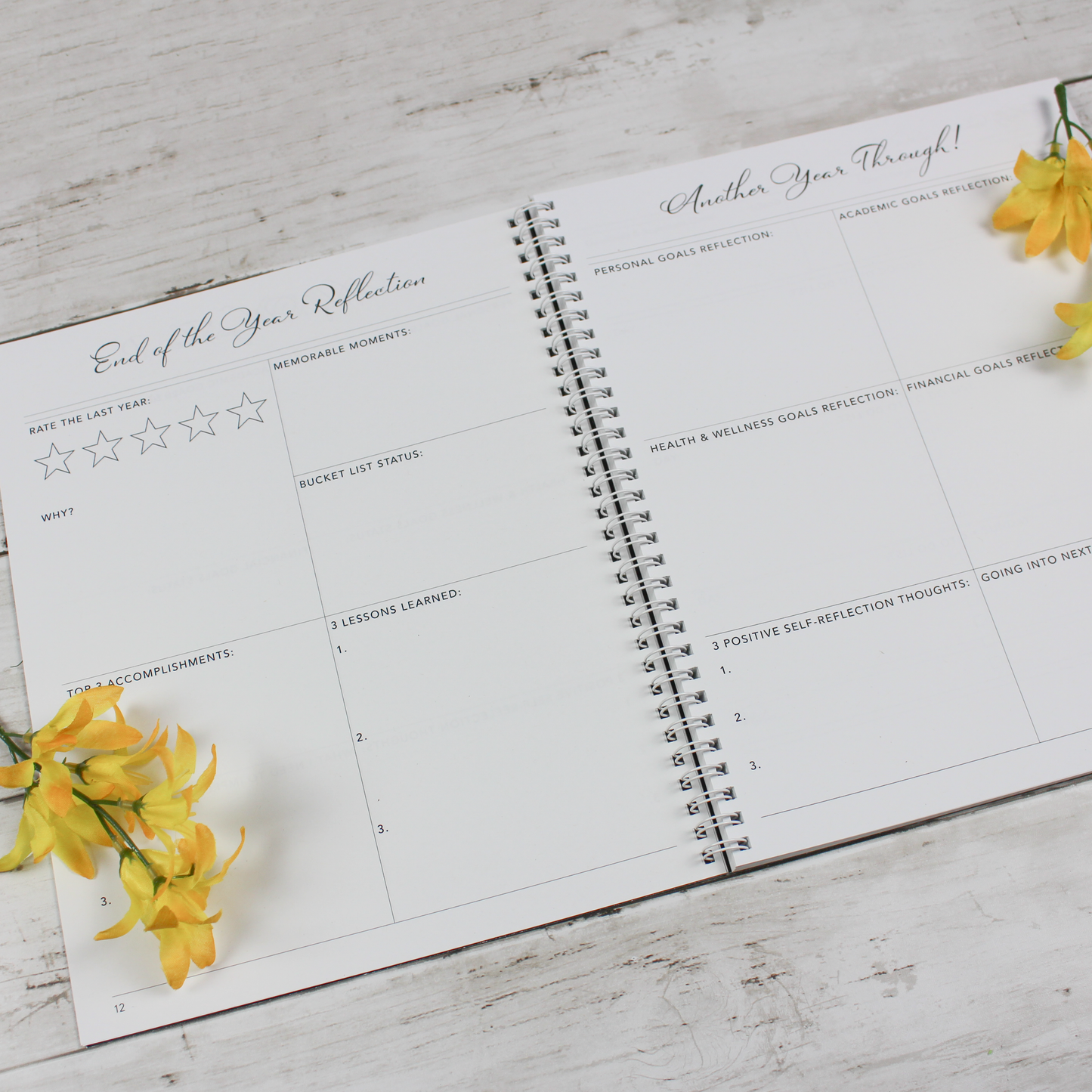 Undated Planner, Black - Scribbly 