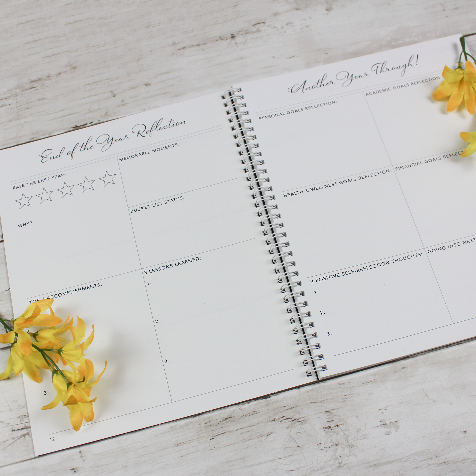 Undated Planner, Black - Scribbly 
